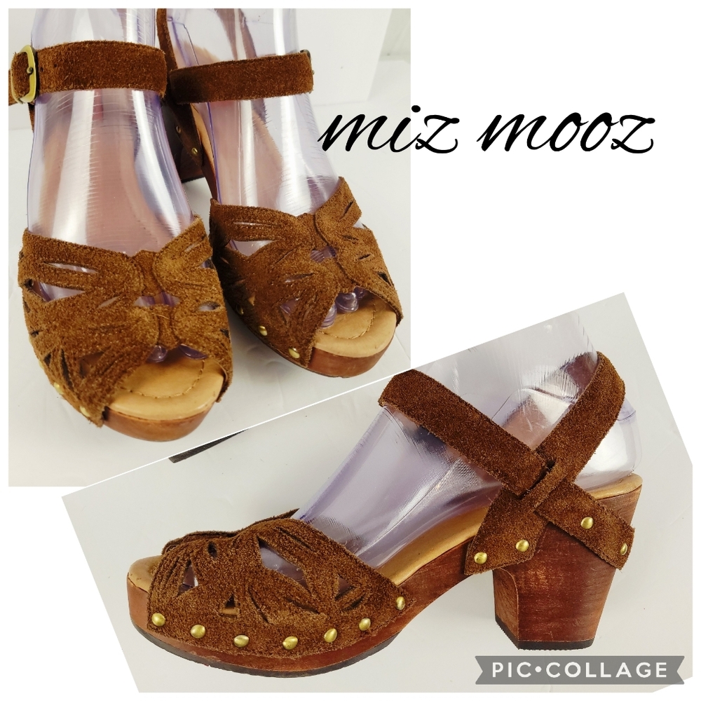 Miz Mooz Platform Heels Size 6, Boho Suede Leather